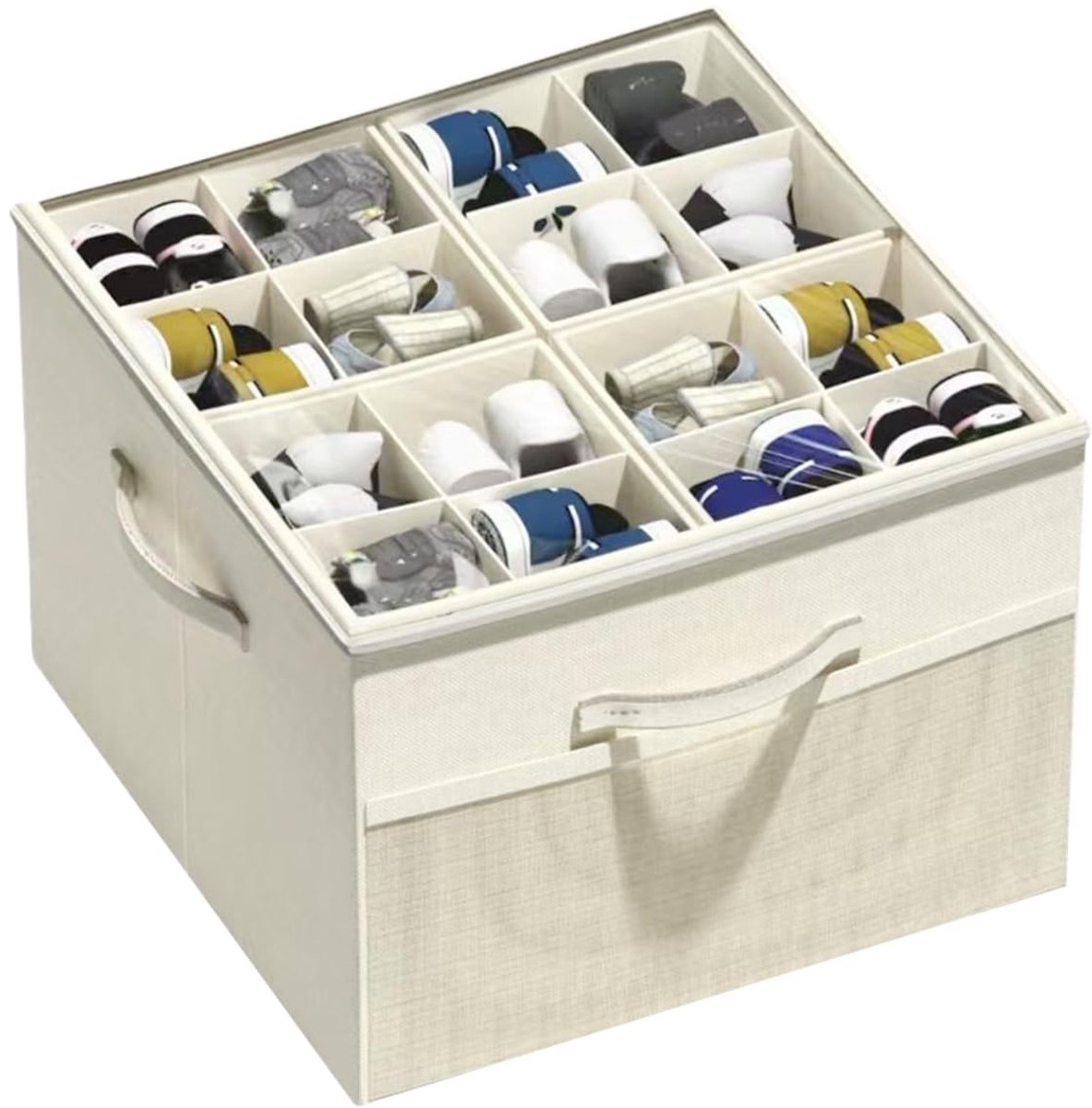 Azomor® Ruime en Flexibele Schoenopberger voor Kast met Transparante Deksel