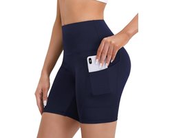 EASESHORT Sportshort met Zakken - Slim Fit - Medium Stretch - Zomer - Korte Lengte - Korte Broek - Fitness Shorts - Blauw - Maat XL