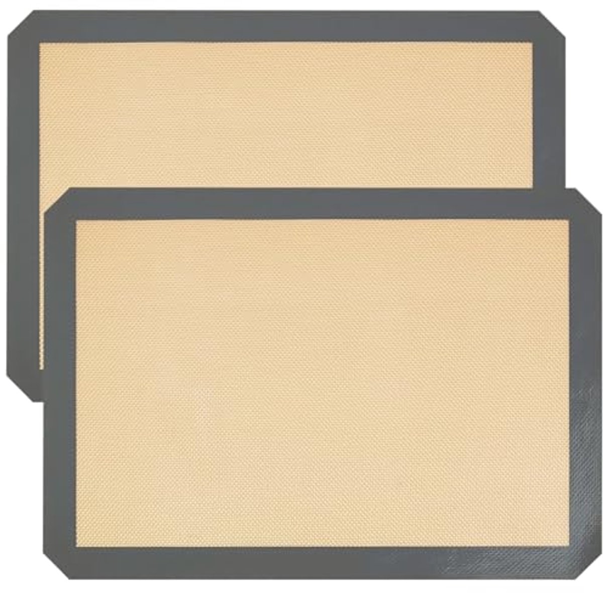 Siliconen bakmatten - herbruikbare anti-aanbak bakplaten voor oven en magnetron - set van 2