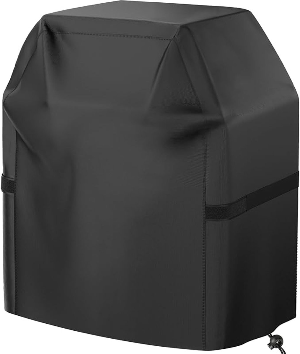 BBQ-grillhoes- 40 inch voor kleine gasgrill- waterdicht- weerbestendig- uv-bestendig en kleurvast- met klittenbandsluitingen- zwart