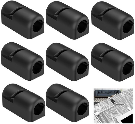deleyCON 8 Stuks Kabelhouders Zelfklevende Kabelklemmen deleyCON 8 Stuks Kabelhouders Zelfklevende Kabelklemmen