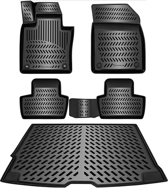 Elmasline 3D-rubbermatset voor Volvo XC-60 II (XC60) bouwjaar 2017-2024, middentunnel past niet in Recharge Elmasline 3D-rubbermatset voor Volvo XC-60 II (XC60) bouwjaar 2017-2024, middentunnel past niet in Recharge