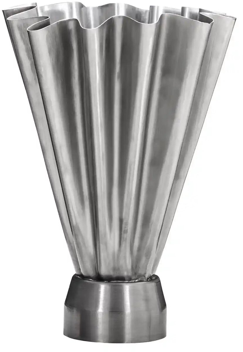 Vaas Flood Geborsteld zilver 33cm