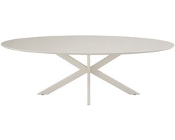 DÉJA Living Eettafel Gimo - Ovaal Beige HPL - 240x100x76cm