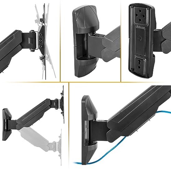 ELIVED Long Arm TV Wall Mount for Most 26-65 Inch TVs, Corner TV Bracket Extendable 950mm, Max VESA 400x400mm, Holds Up To 35Kg, EV3018