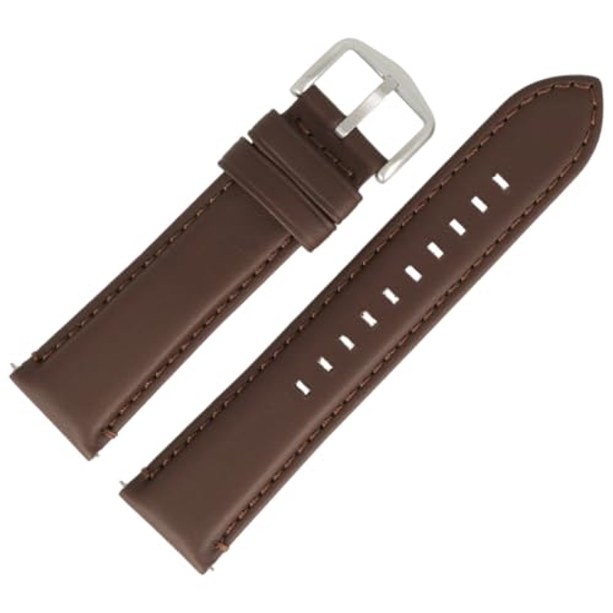 22 mm Brown Leather Watch Strap Replacement for Watches