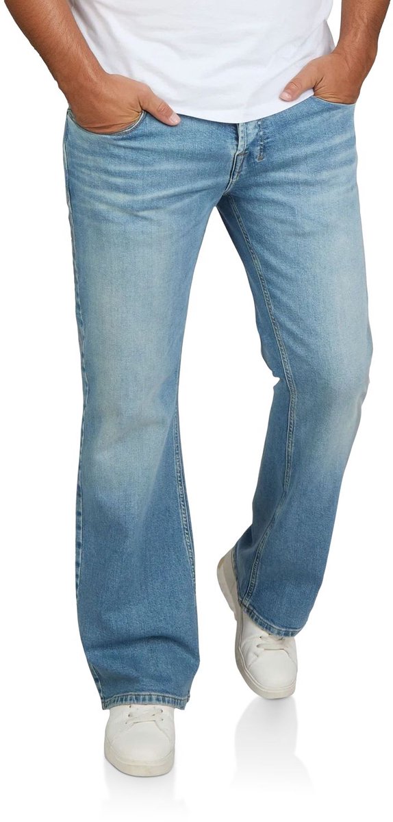 riverso Heren Jeans Broeken RIVAlan bootcut Fit Blauw Volwassenen Denim Jeansbroek heren - Spijkerbroek heren