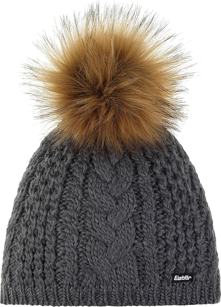 Eisbar Afra Lux, Vrouwen, Grijs, Muts, maat: One size