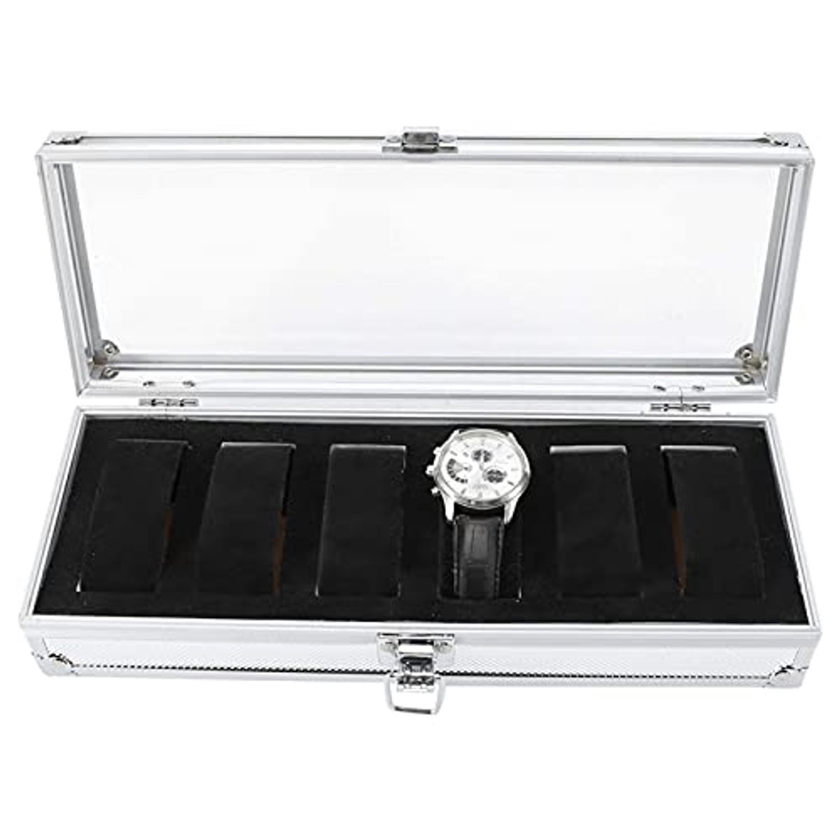 Horlogedoos voor 6 of 12 horloges - Luxe opbergkoffer voor sieraden en horloges