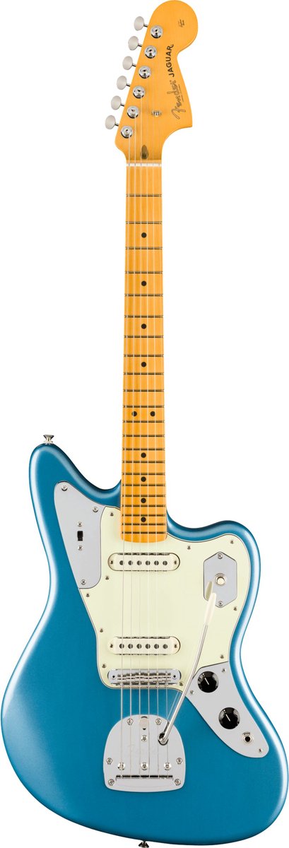 Fender American Professional Classic Jaguar MN Faded Lake Placid Blue - Elektrische gitaar