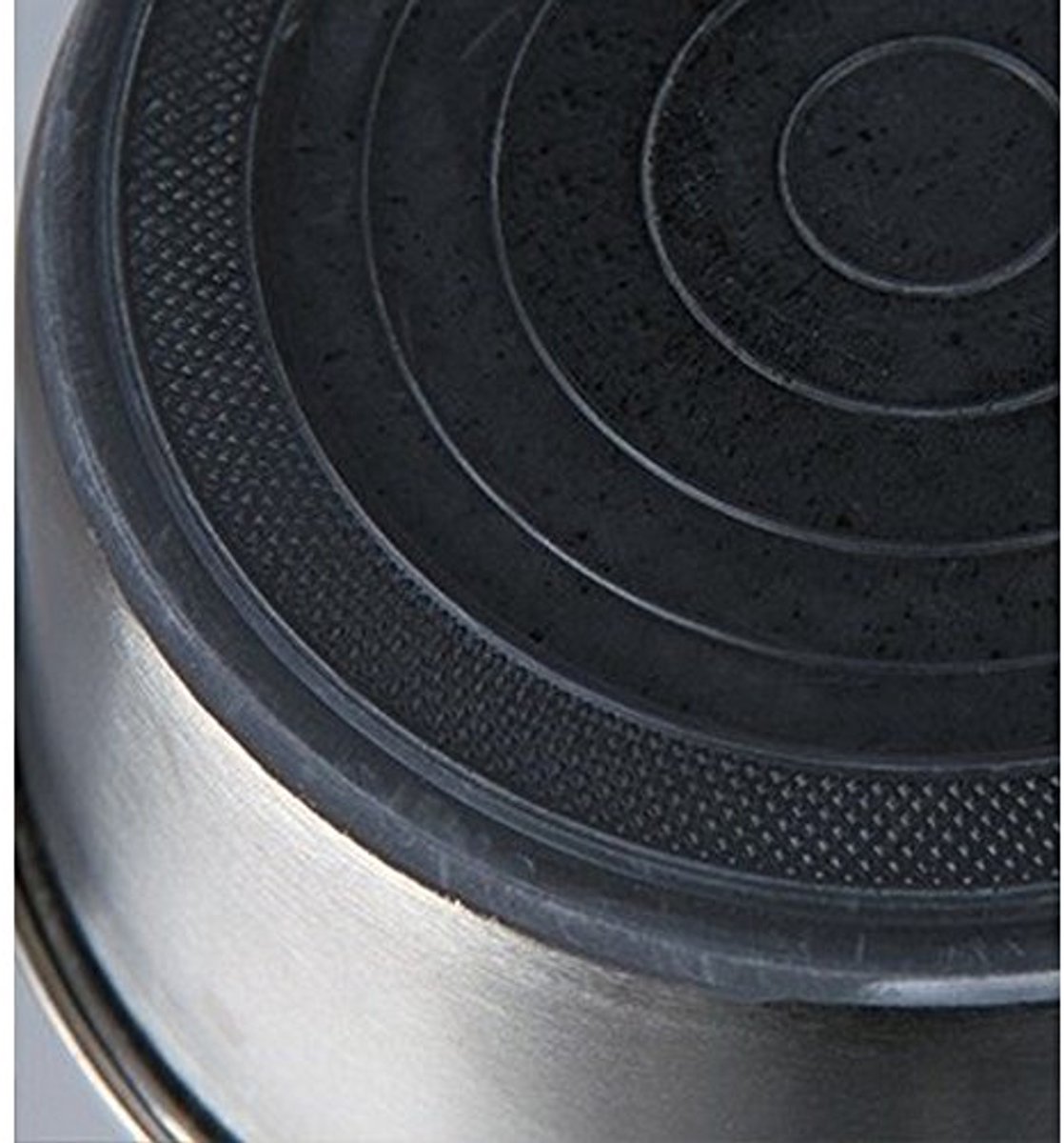 Roestvrijstalen hondenbak met antislip rubberen bodem - 1,0 l/ø 17 cm