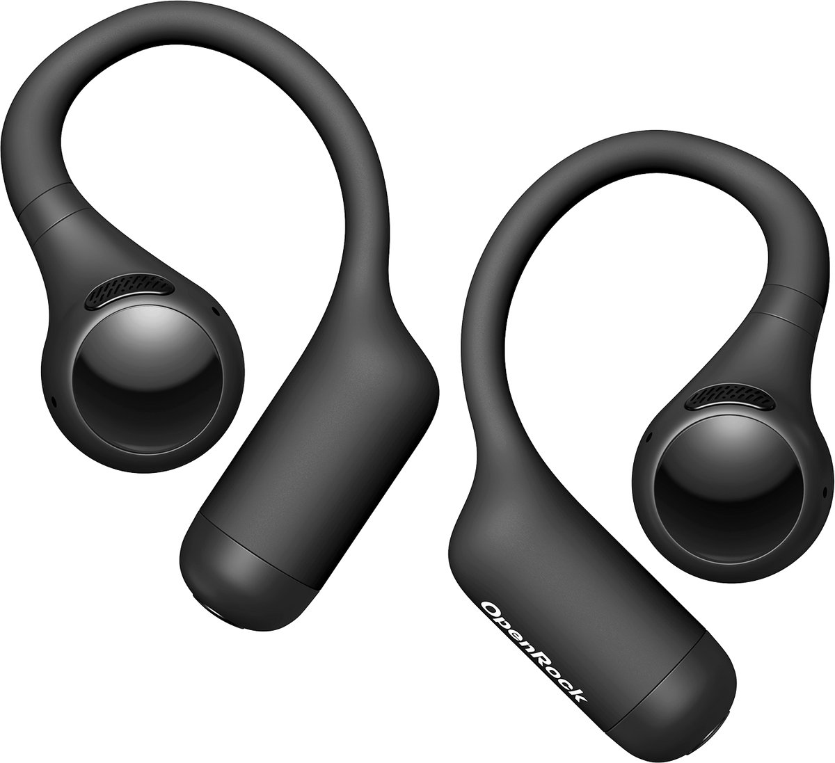 OpenRock - S2 Black - Draadloze Open-Ear Hoofdtelefoon - Oordopjes - Bluetooth - Lange batterij - Ruisonderdrukking - draadloos - TubeBass™ Technologie