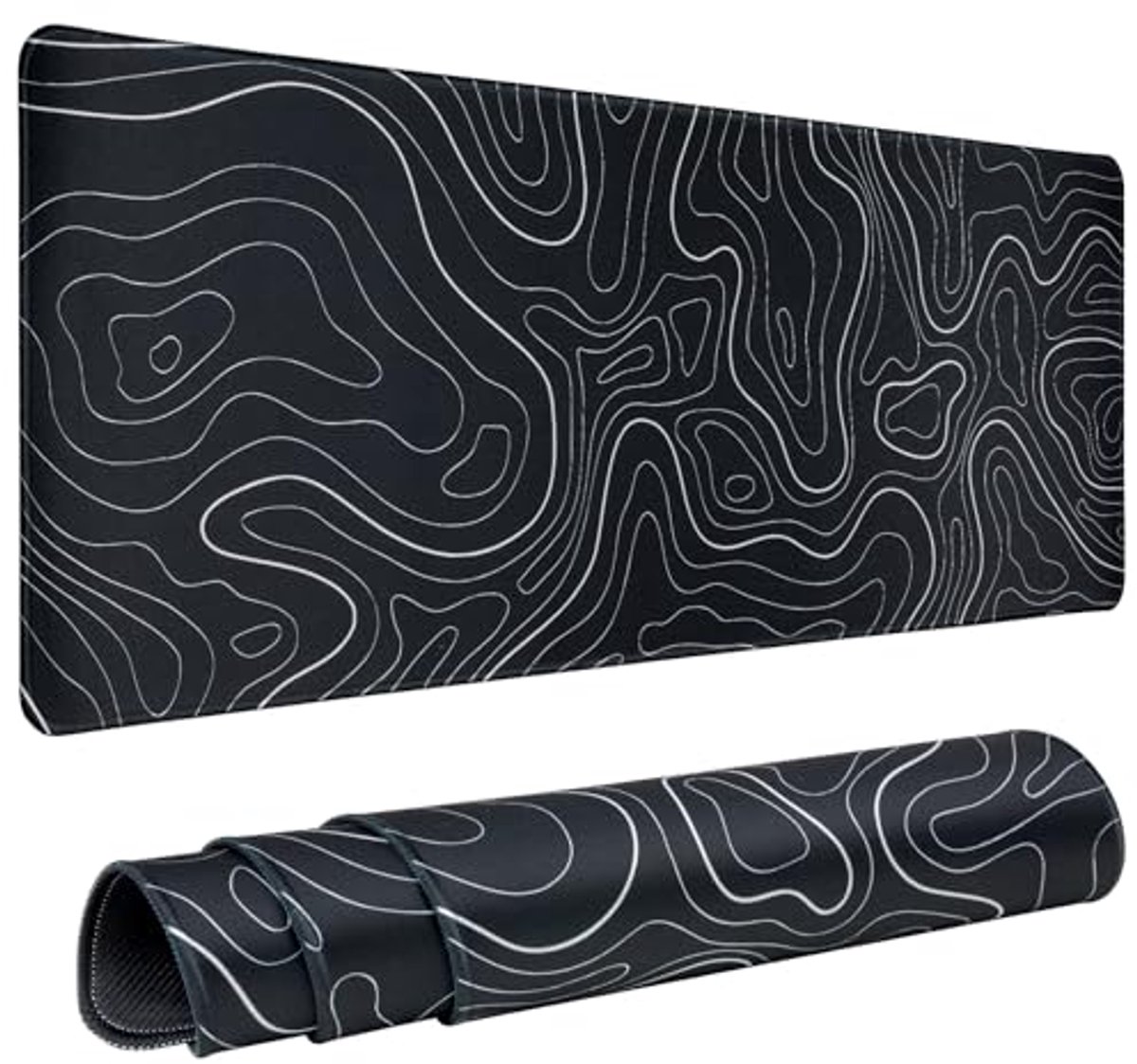 Grote Muismat Gaming 90 x 30 cm met Antislip en Genaaide Rand - Perfect voor Bureau