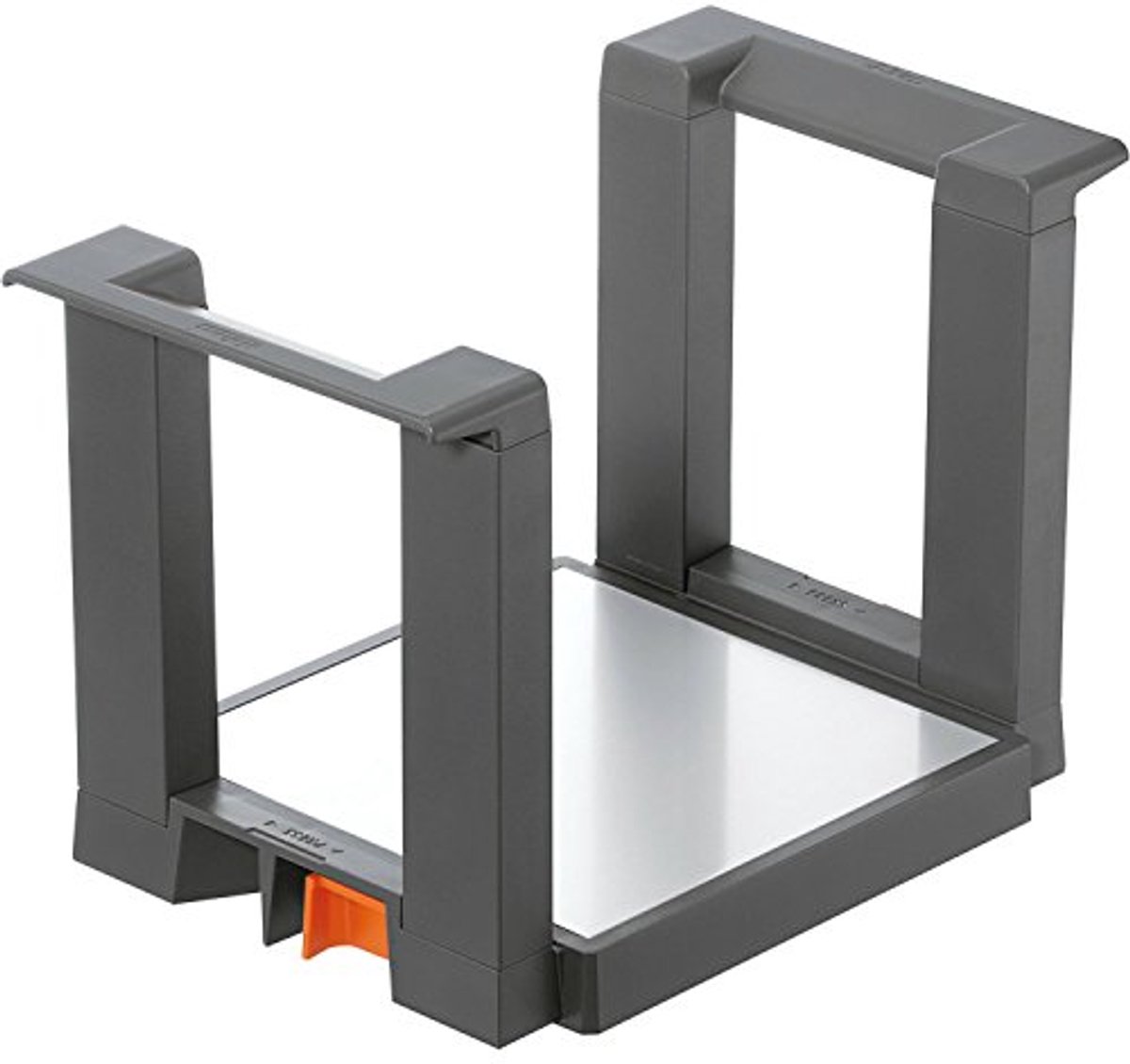 Verstelbare Bordenhouder voor Keuken - Tot 12 Borden - Mat Oriongrijs - Antislip Organizer