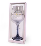 Sparkling wijnglas | Thema: Pensioen | Inhoud: 350ml | Kleur: Blauw