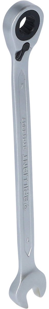BRILLIANT TOOLS Omkeerbare ratelringsleutel 7 mm - BT013807
