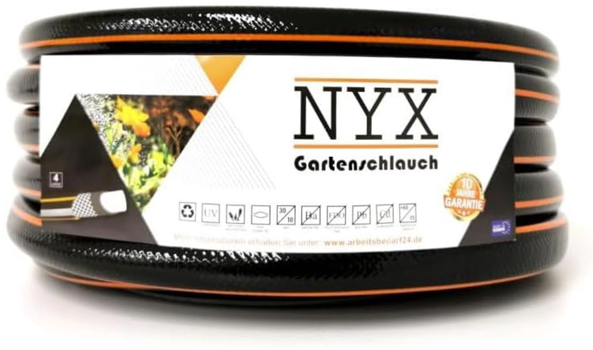 Premium 4-laags tuinslang 1/2" 10 jaar garantie voor irrigatie