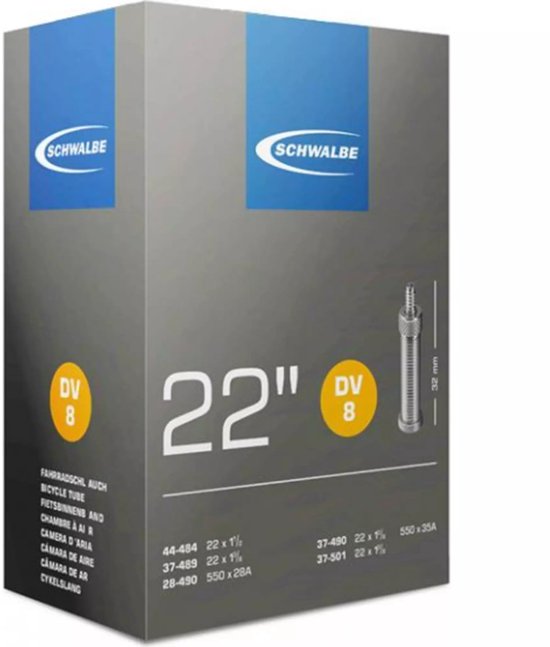 Binnenband Schwalbe DV8 22 / 28/37-489/501 - 32mm ventiel