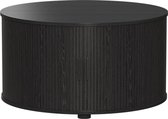 Vicco Selva Salontafel – 80 x 80 cm met schuifdeur Zwart
