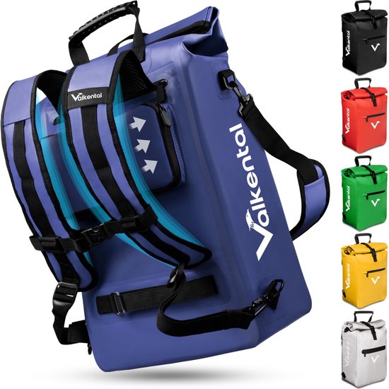 Valkental x KLICKfix - Waterdichte stuurtas 7L | Robuuste fietstas met magneetsluiting | Incl. telefoonvak | KLICKfix compatibel