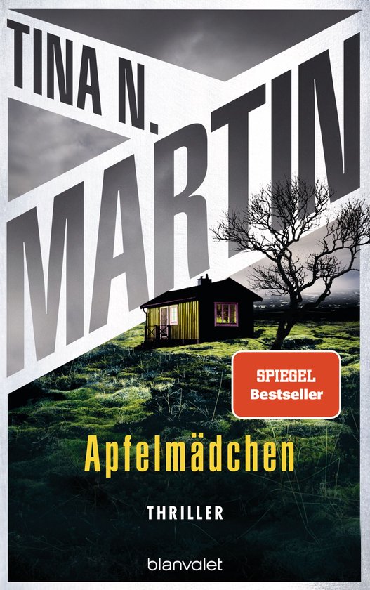 Boek "Apfelmädchen" door Tina N. Martin. Titel op de cover met een huisje en een boom.