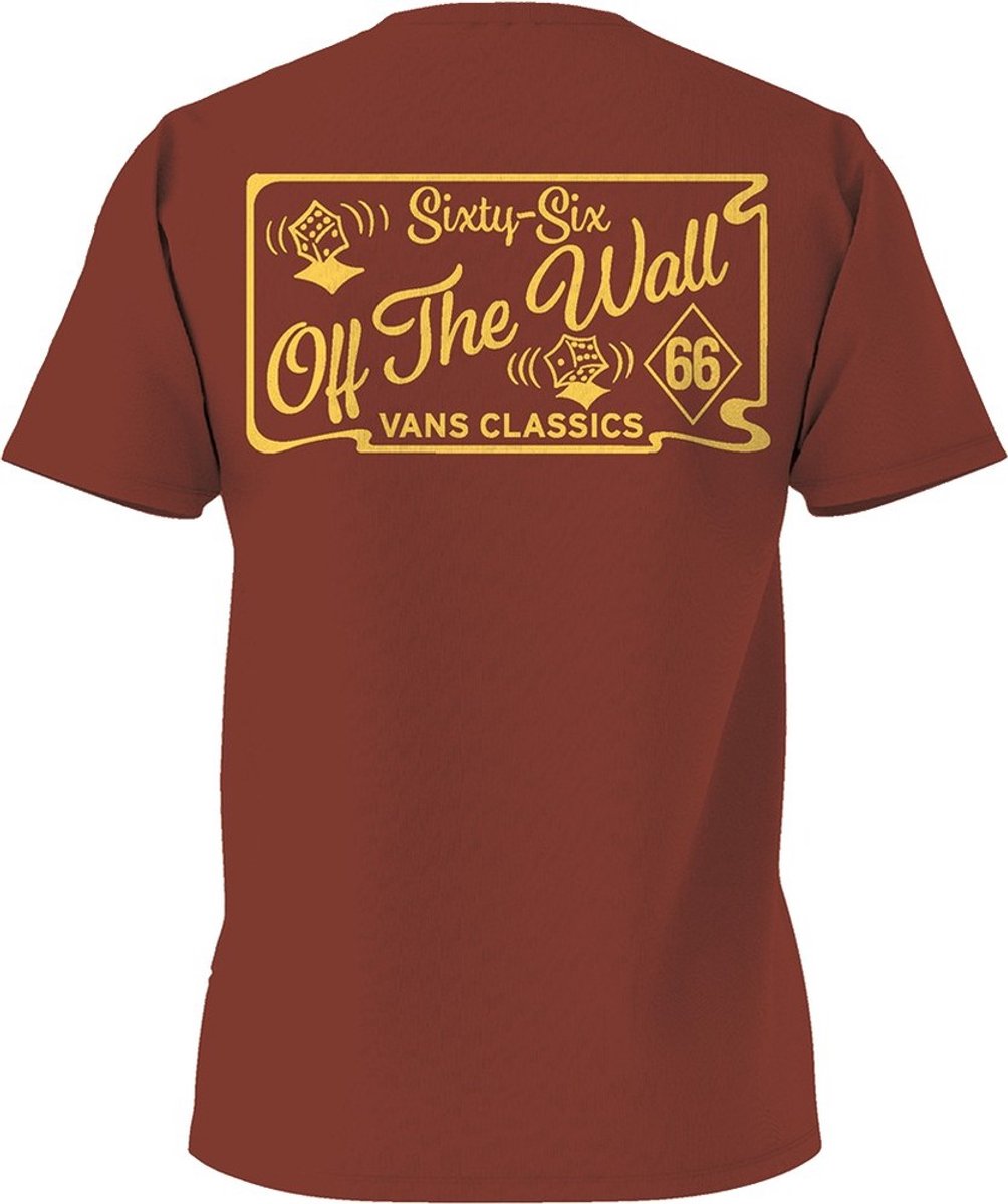 Vans Top Sixty Sixers Club Ss Tee 0008SA/VNADU Henna-S Burnt Hena