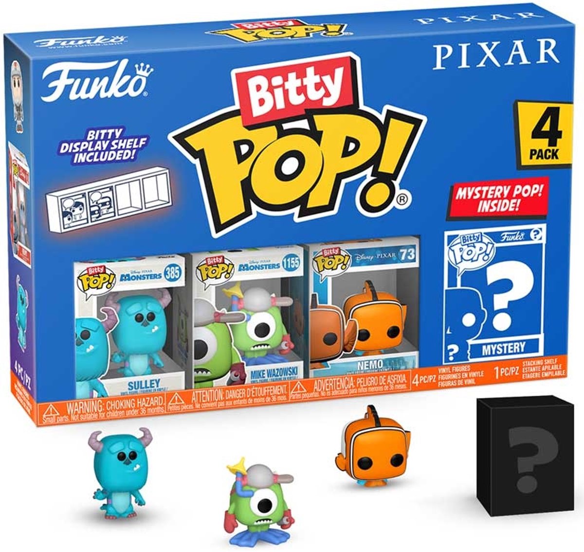 Funko Pixar verzamelset - Bitty Pop figuren 4-pack speelgoed