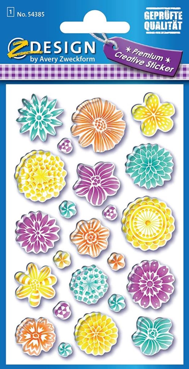 Premium creatieve 3D-stickerbloemen
