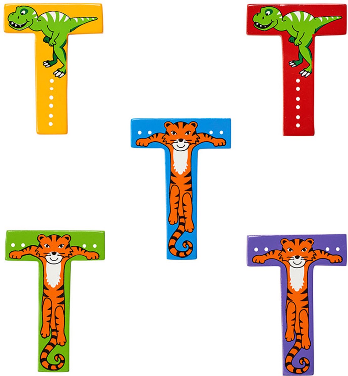 Hoofdletter T (assorti geleverd)