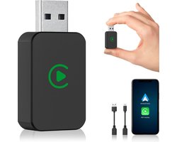 Draadloze CarPlay & android dongle - Auto - Bluetooth - Draadloos - Wireless - Receiver - Compact - incl USB-C - Skoov