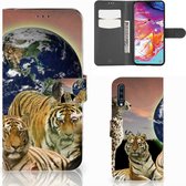 Portefeuille Samsung Galaxy A70 Téléphone Portable Couverture Standing pour Prédateurs