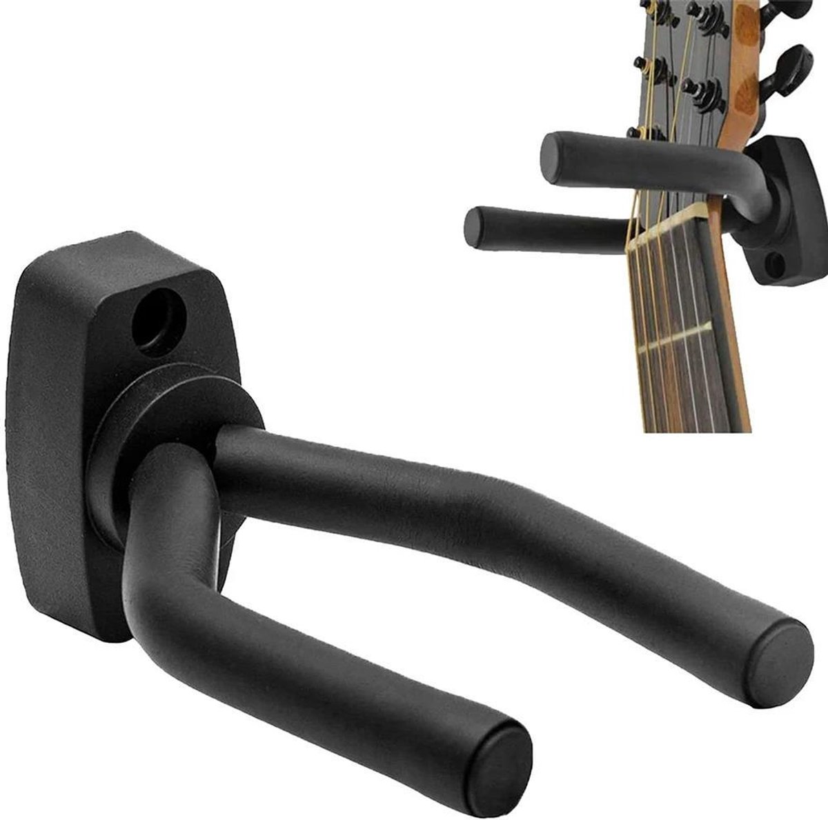 2 Stuks Gitaar Wandbeugel - Gitaar Muurbeugel - Gitaar standaard - Gitaar Haak - Gitaarhouder Beugel Muur - Muur Haak / Wand -LOUZIR