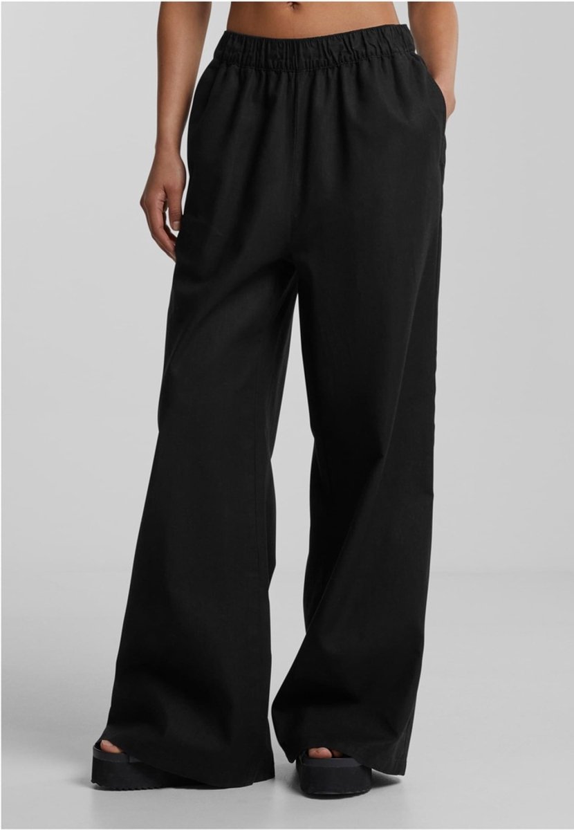 Urban Classics Linen Mixed Wijde broek M Zwart