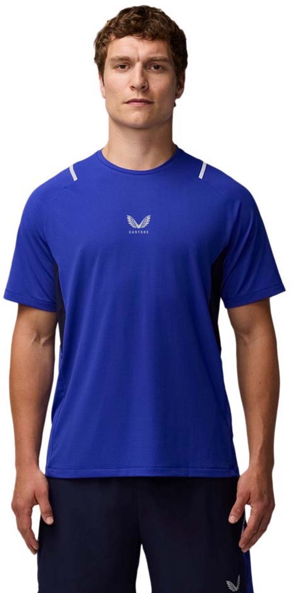 Castore Apex T-shirt Met Korte Mouwen Blauw L Man
