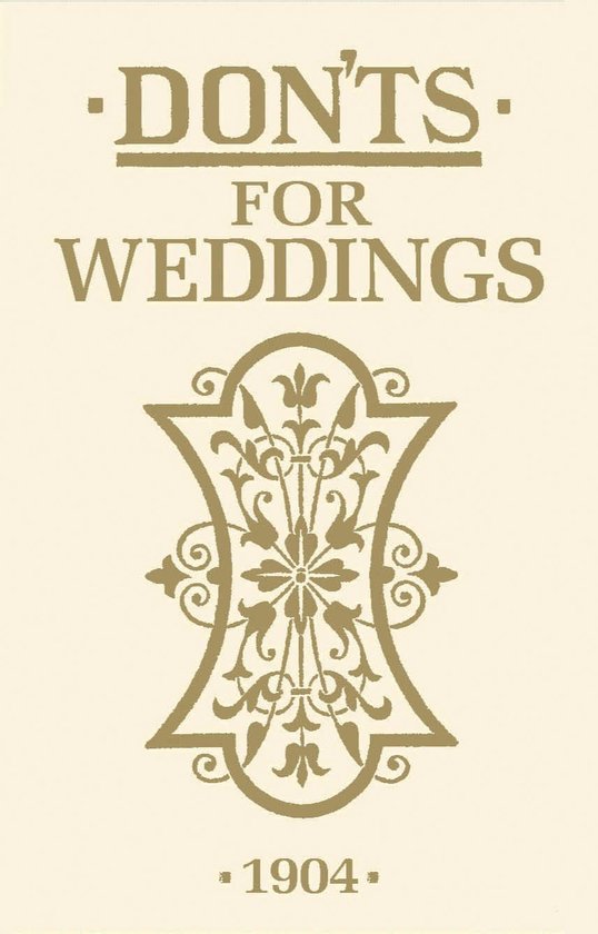 Don'ts for Weddings - cover