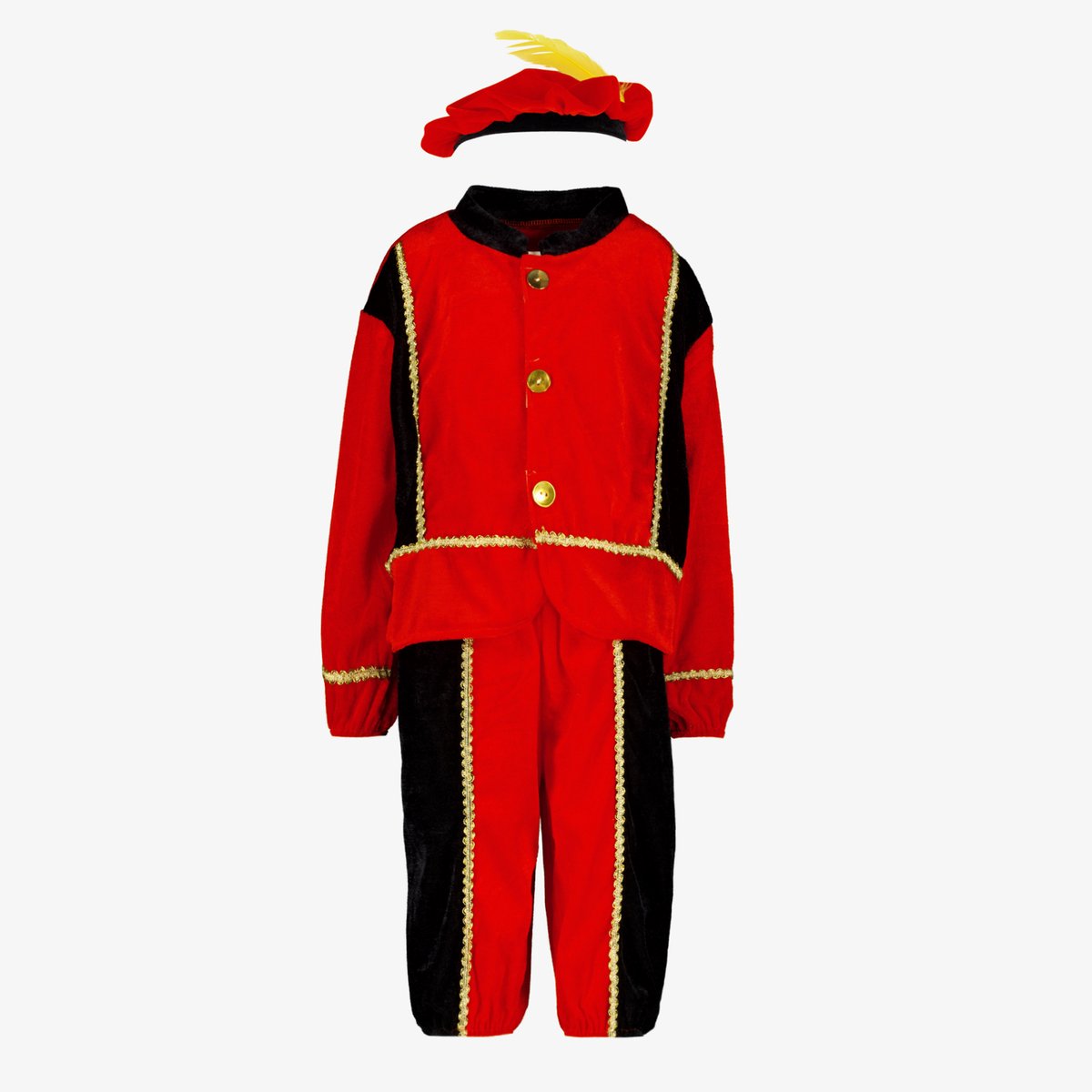 Pietenpak kind rood - Maat 110/116