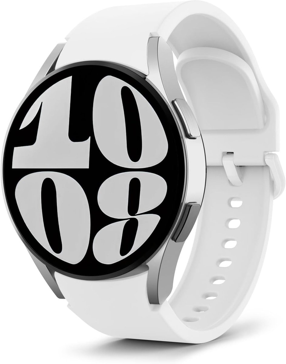 Siliconen Armband voor Horloge 7, 6, 5, 4 - Zacht, Wit, 40-44 mm