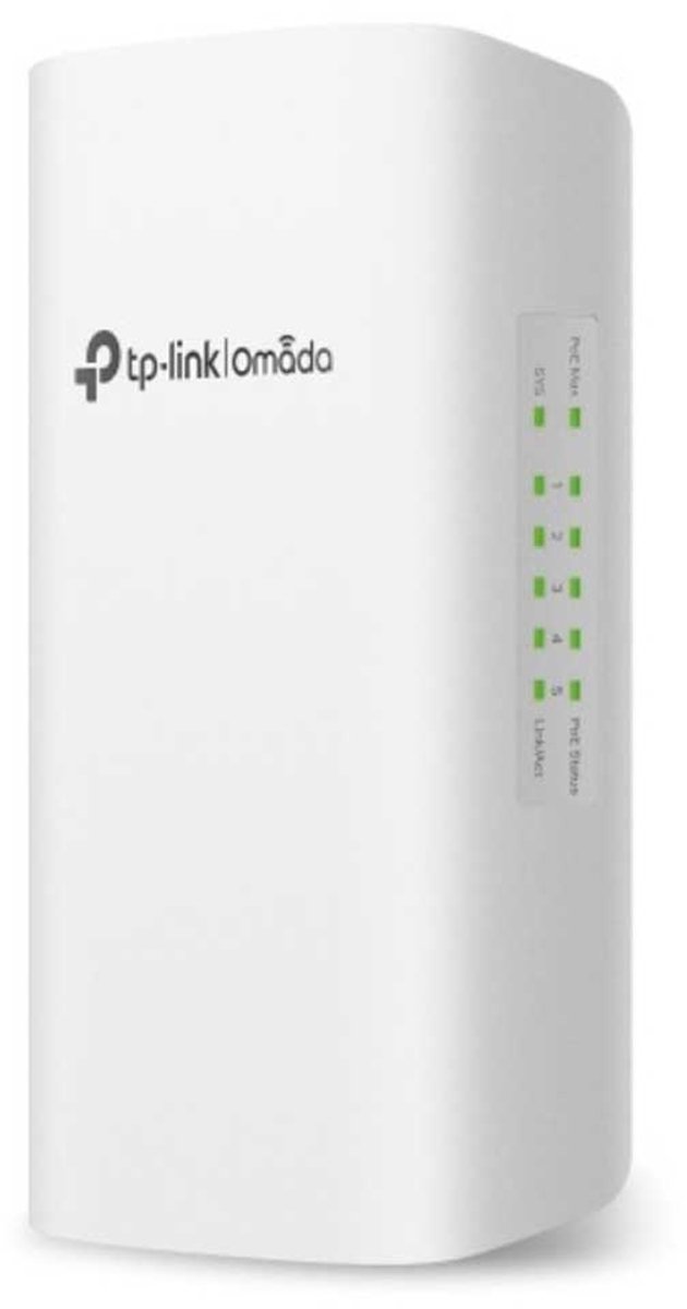 TP-Link Omada SG2005P-PD | 5-poorts Gigabit Managed Switch | 1 PoE++ In / 4 PoE+ Out | IP55 Outdoor | Cloudbeheer via Omada SDN