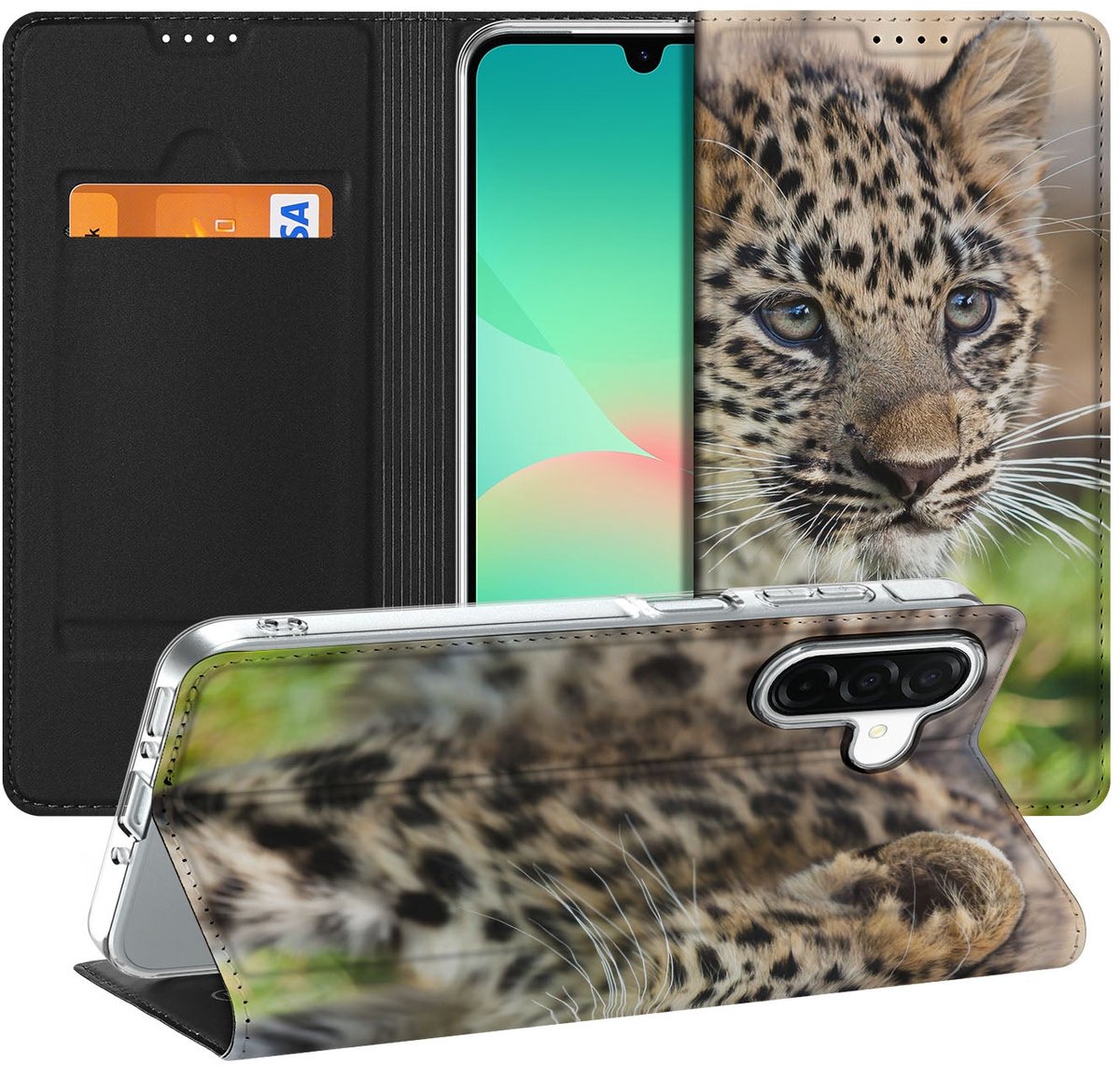 Samsung Galaxy A26 Hoesje maken Baby Luipaard