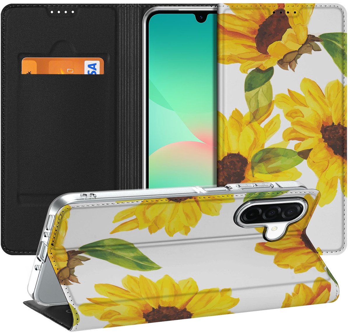 Smart Cover voor Samsung Galaxy A26 Zonnebloemen