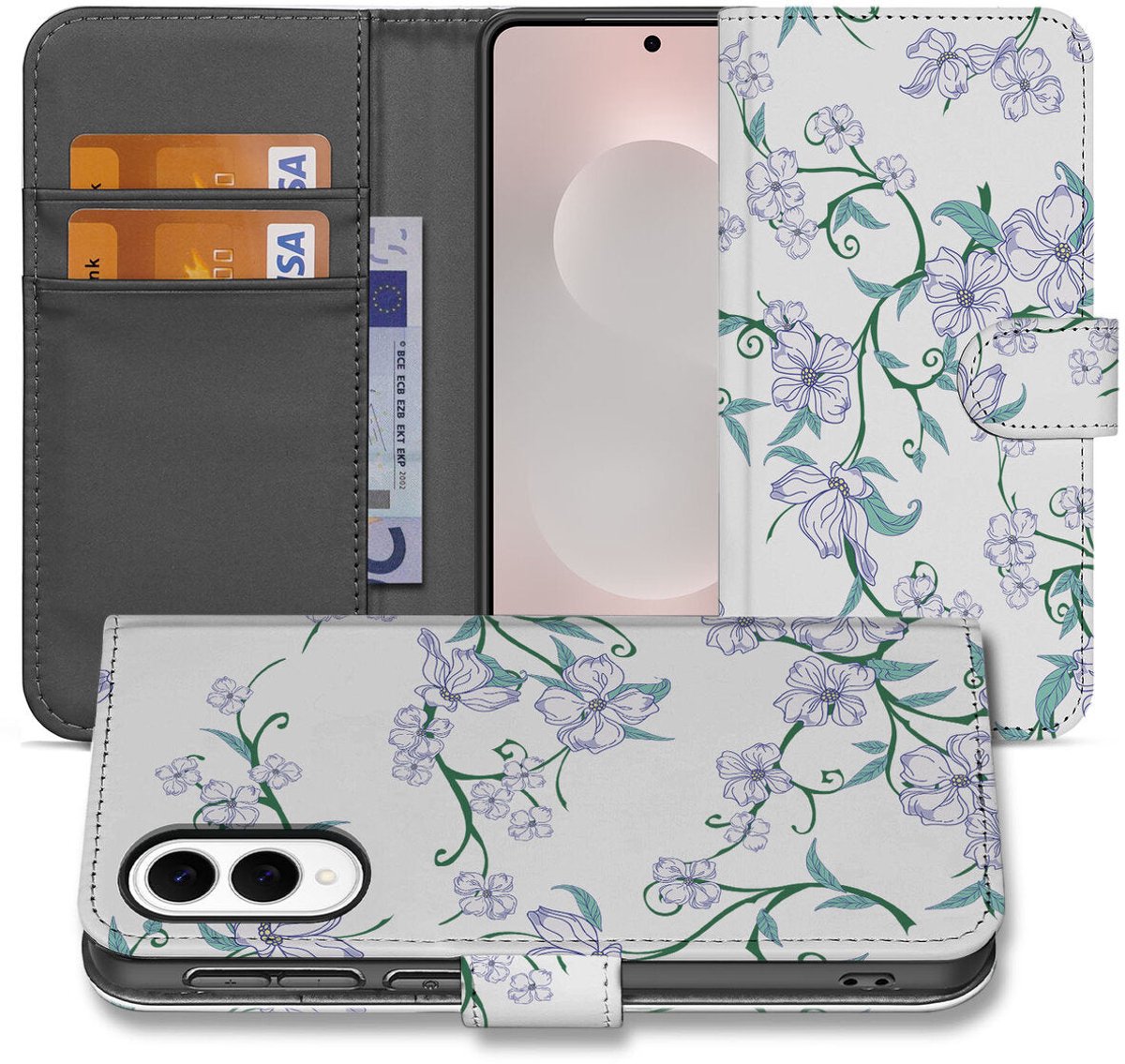 Samsung Galaxy S25 Edge Uniek Hoesje Blossom White