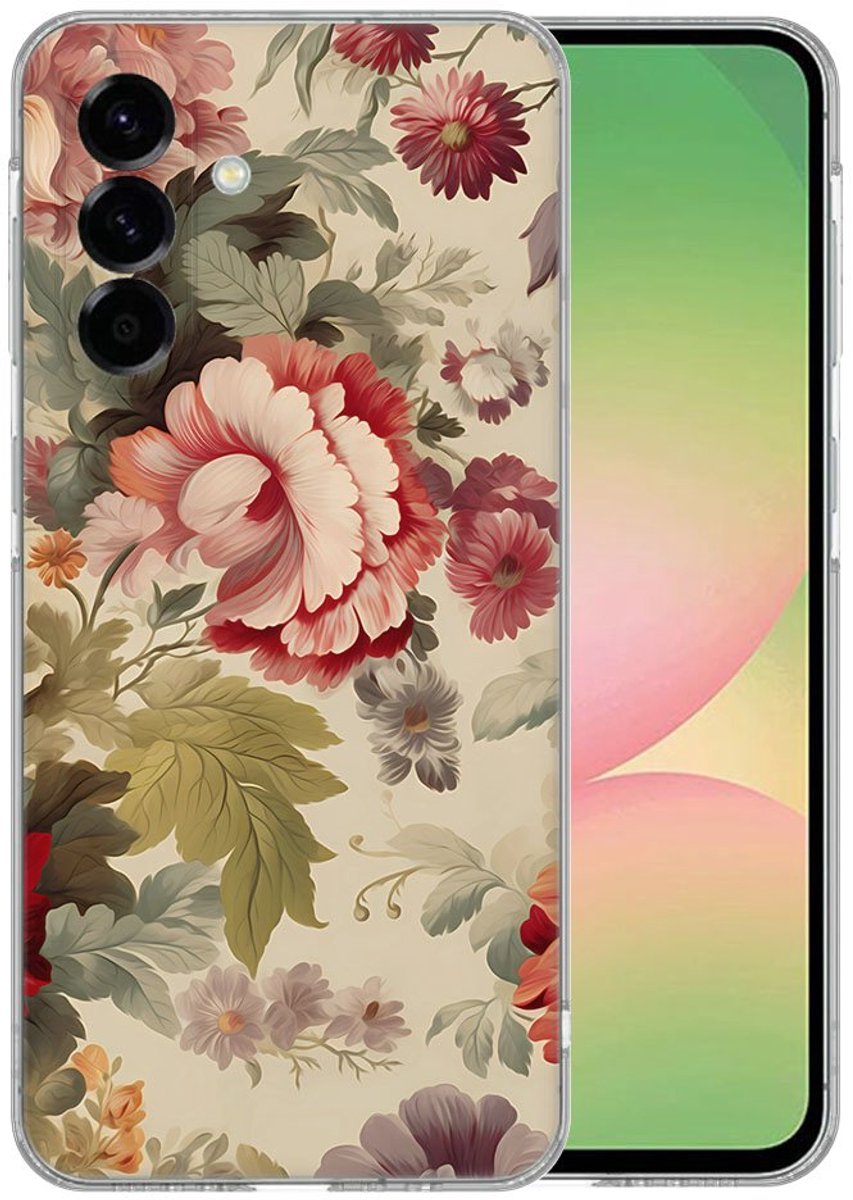 TPU Hoesje Samsung Galaxy A56 - Bloemen Backcover