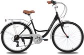 Hiland Flare Commuter Stadsfiets - 26 inch damesfiets met 7 versnellingen - Geschikt voor buitenactiviteiten in de lente