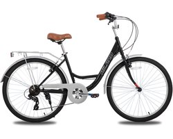 Hiland Flare Commuter Stadsfiets - 26 inch damesfiets met 7 versnellingen - Geschikt voor buitenactiviteiten in de lente