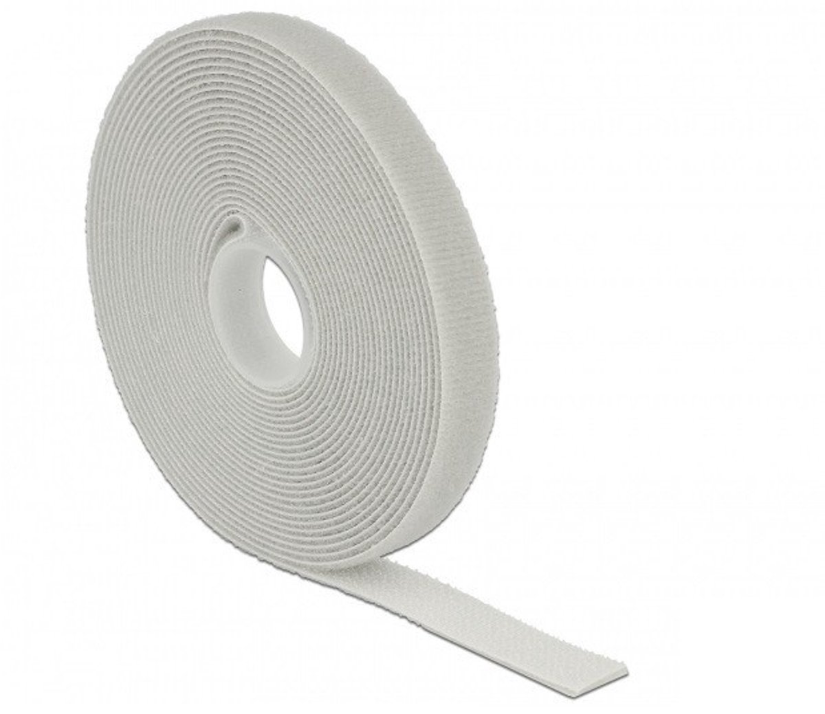 Klittenband rol 13mm / grijs (5 meter)