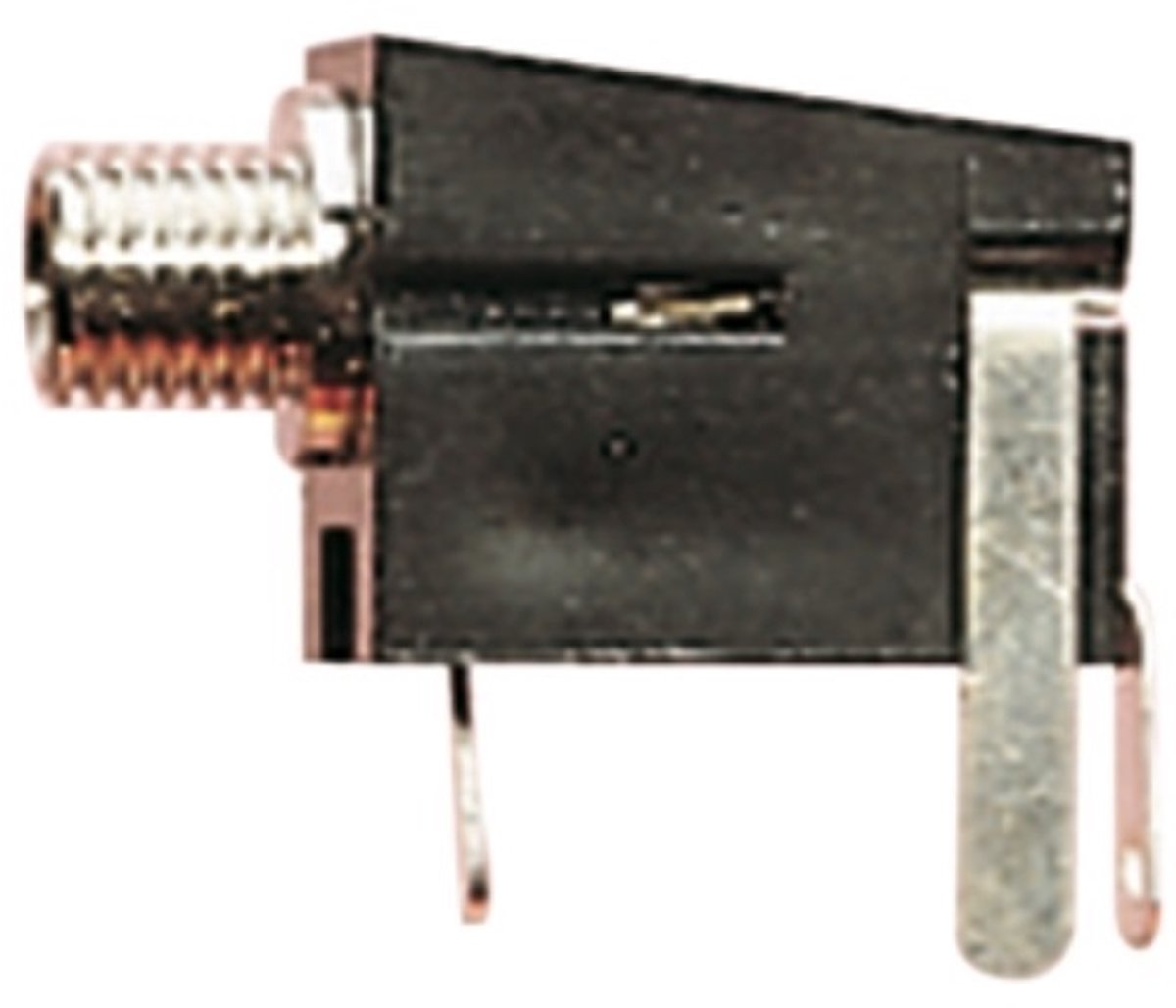 3,5mm Jack (v) inbouw connector - plastic - 3 soldeerpunten / mono