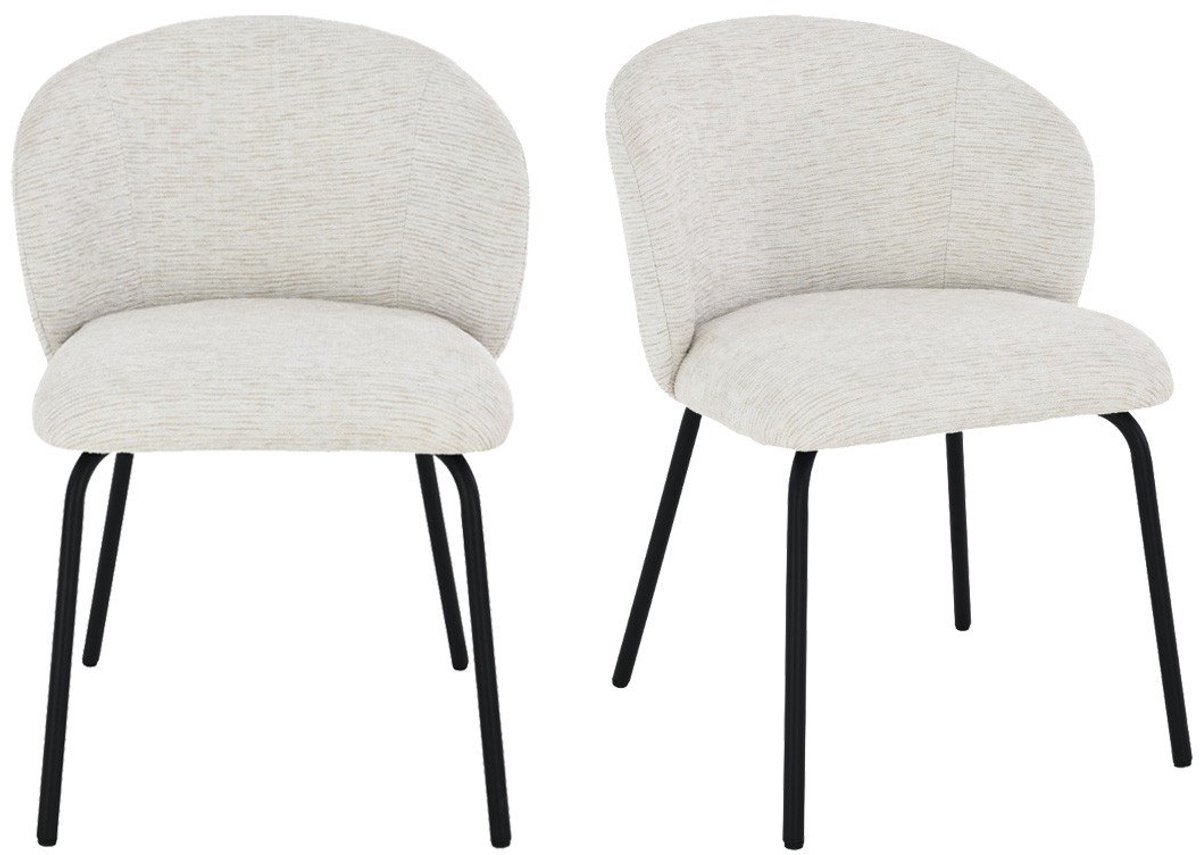 CALICOSY - Set van 2 stoelen met gestoffeerde zitting en rugleuning - VESPER