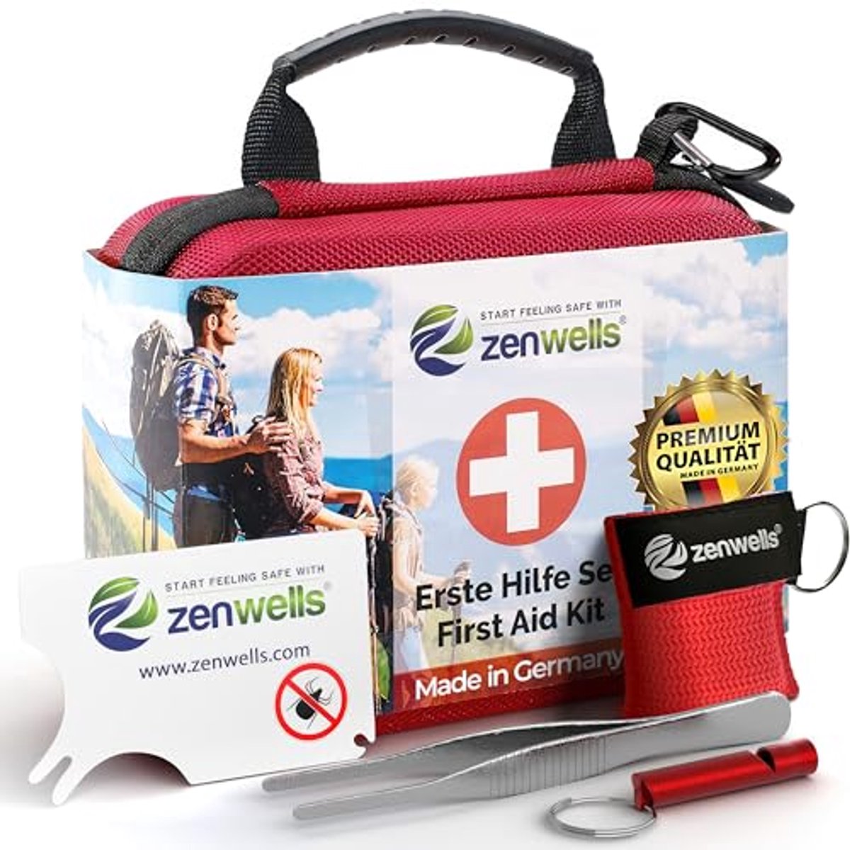 EHBO Kit - Compacte en Robuuste Medische Benodigdheden voor Reizen, Auto, Kamperen en Sport
