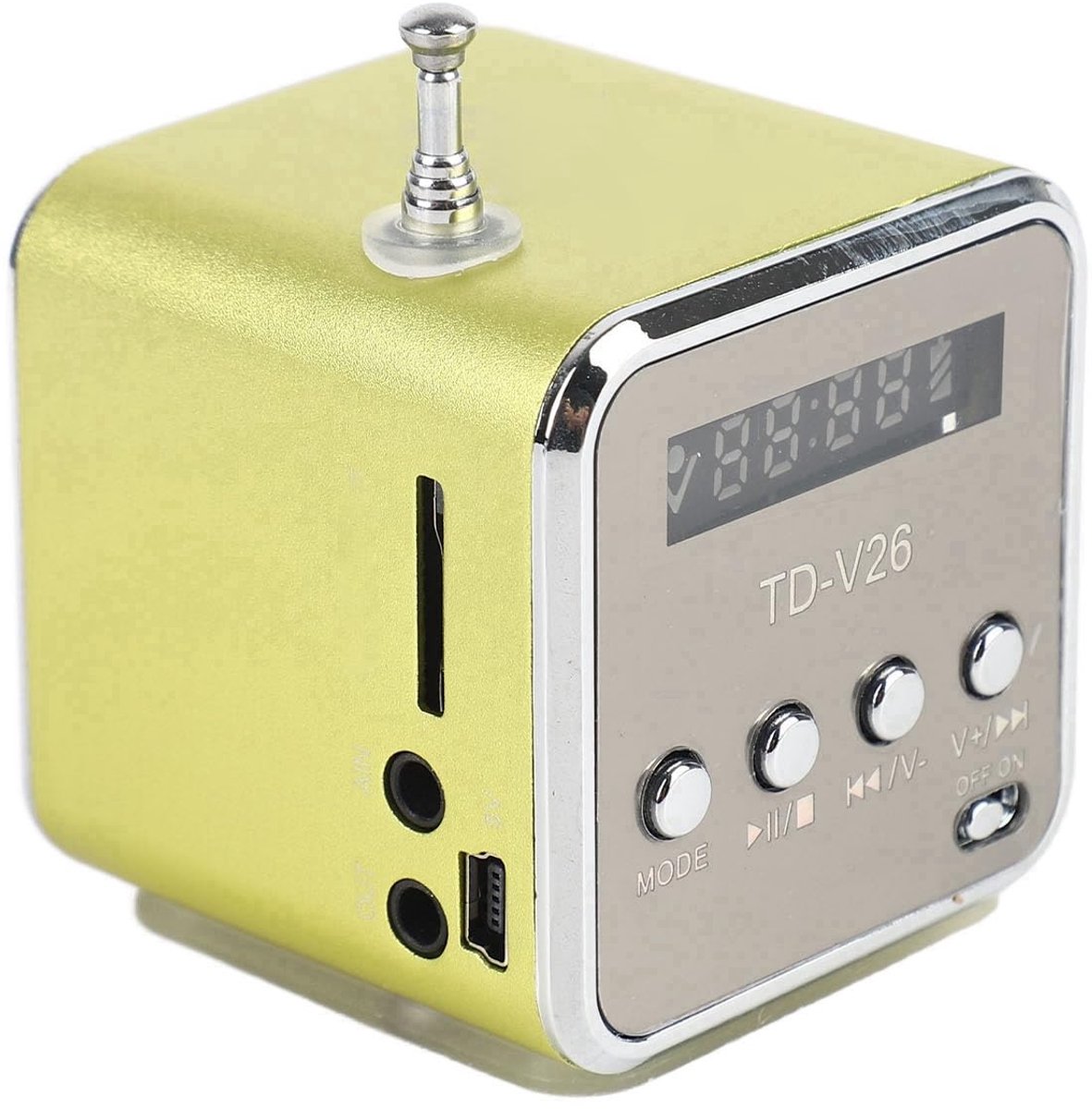 Mini-draagbare FM-radio-luidspreker, MP3-speler met MP3-speler en MP3-speler voor MP3-speler ()