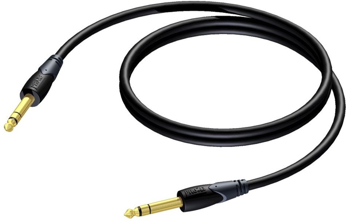 Procab CLA610 stereo 6,35mm Jack professionele kabel - 1,5 meter